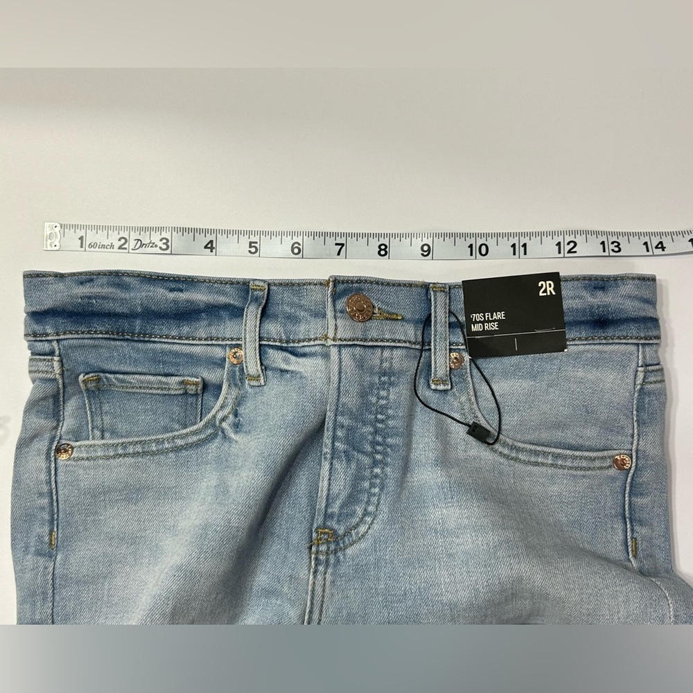 Express ’70s Flare Mid Rise Jeans – Women’s Size 2R - Picture 13 of 16